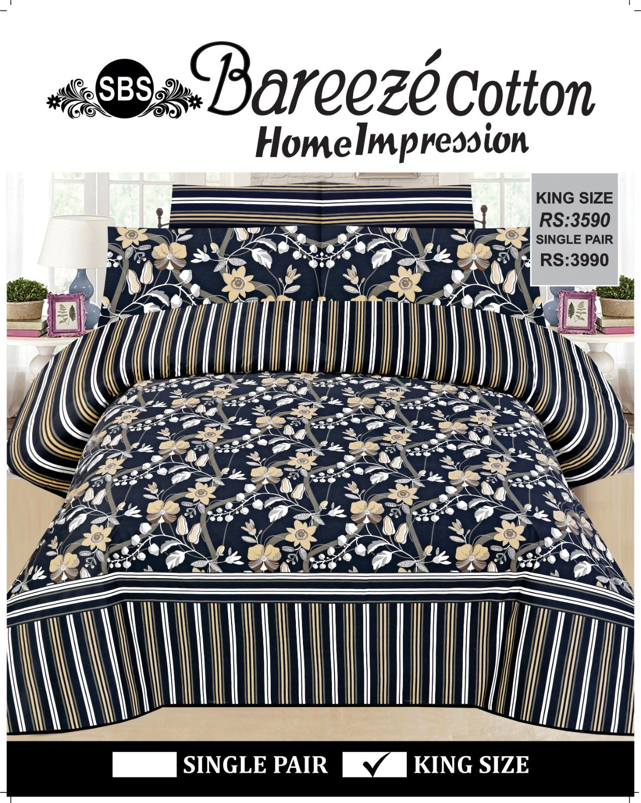 Bareeze Bedsheet