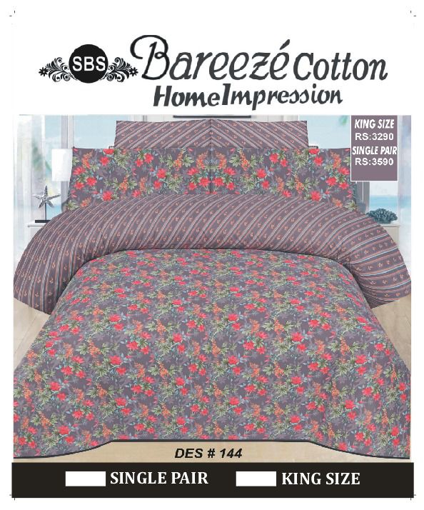 Bareeze Cotton Bedsheet