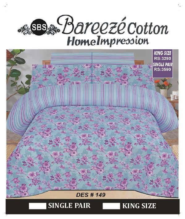 Bareeze Cotton Bedsheet