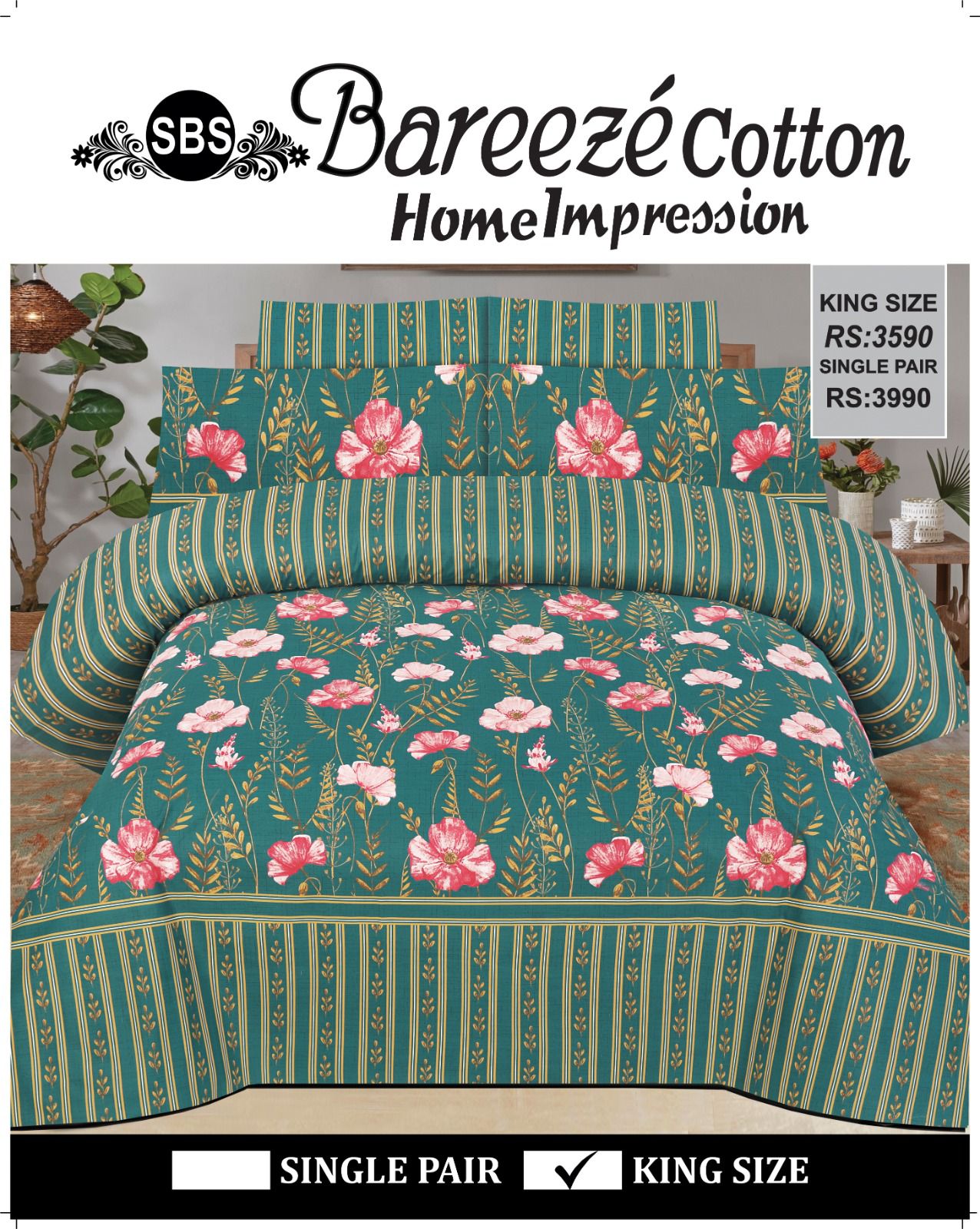 Bareeze Bedsheet