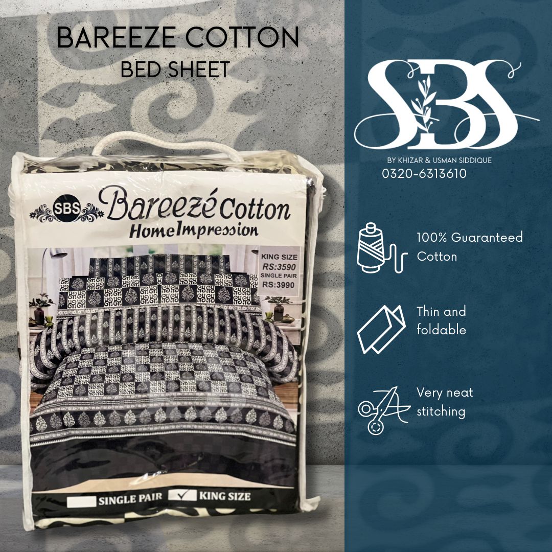 Bareezer Cotton Bedsheet