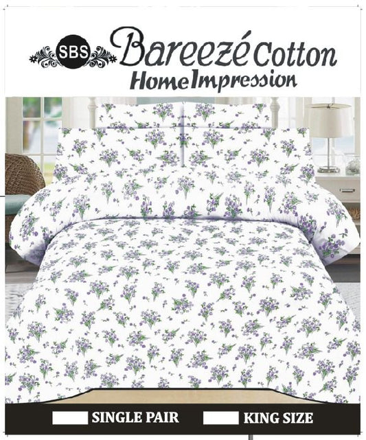 Bareeze Cotton Bedsheet