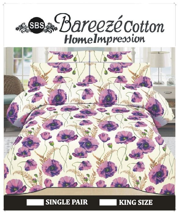Bareeze Cotton Bedsheet