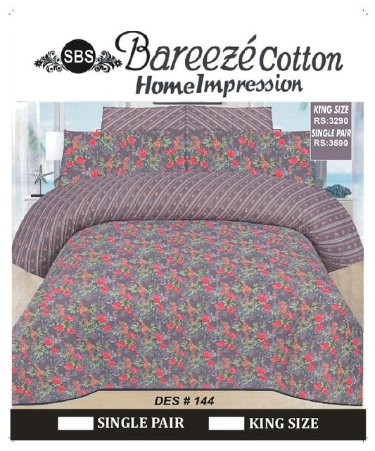 Bareeze Cotton Bedsheet