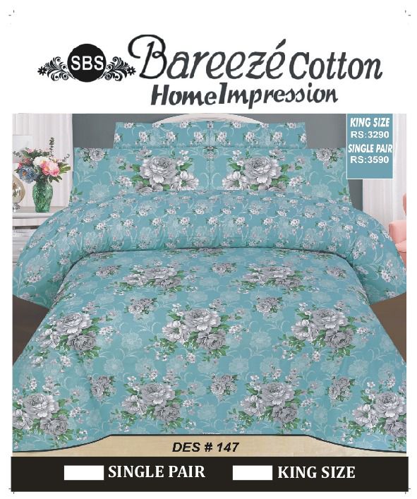 Bareeze Cotton Bedsheet