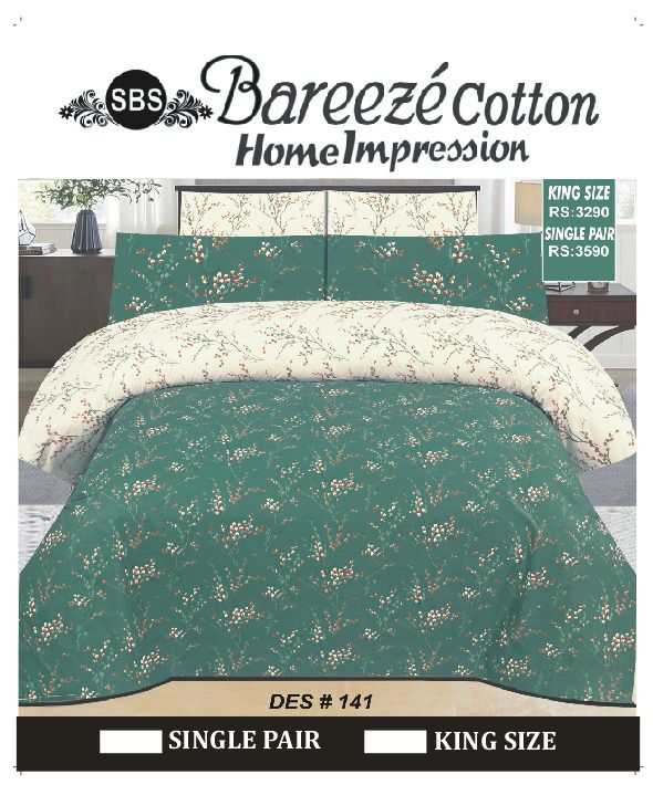 Bareeze Cotton Bedsheet