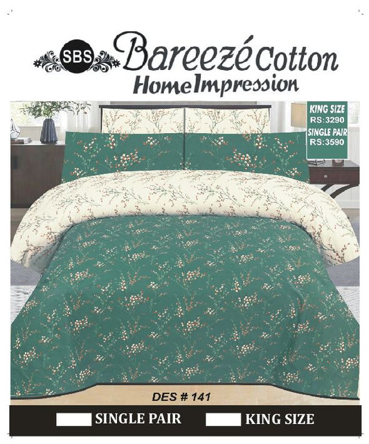 Bareeze Cotton Bedsheet