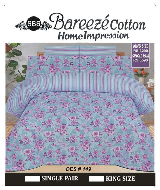 Bareeze Cotton Bedsheet