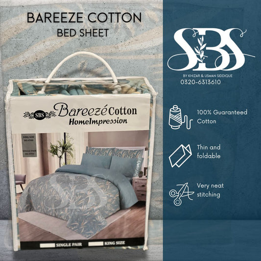 Bareeze Cotton Bedsheet