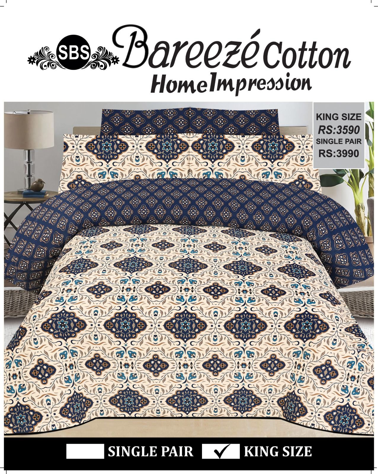 Bareeze Bedsheet